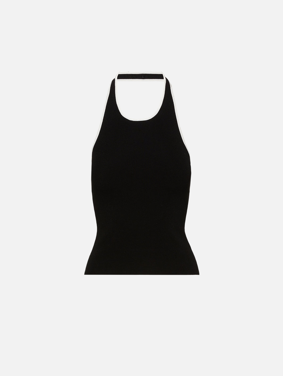Fine Line Halter Top,ST AGNI,BLACK,Image 1