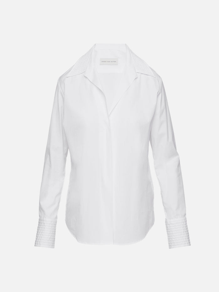 Celinta Shirt,DRIES VAN NOTEN,WHITE,Image 1