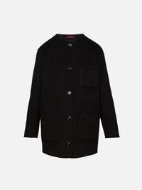GG Double Coat,GUCCI,BLACK/GREY,Image 1