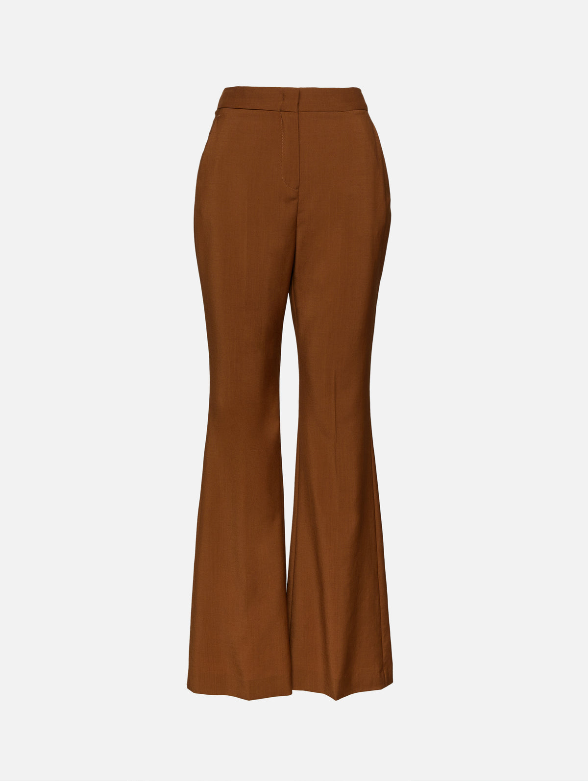 Wide Leg Trouser,FENDI,TOBACCO,Image 1