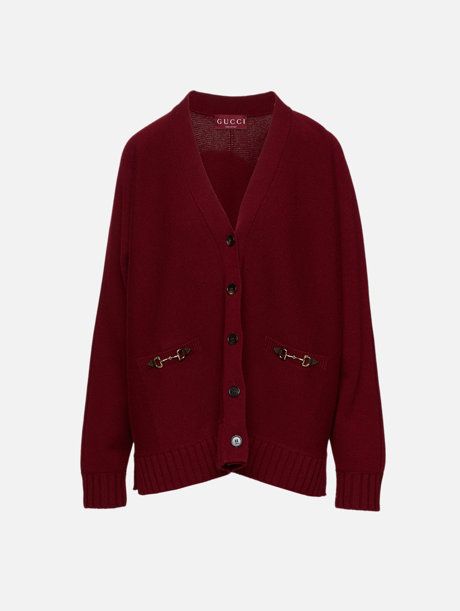Long Sleeve V Neck Cardigan | GUCCI | elysewalker