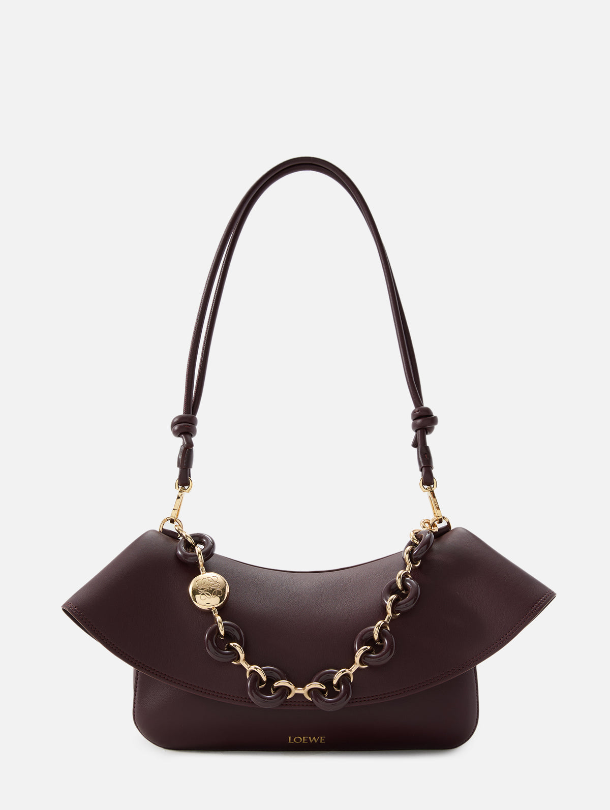 Ola Medium Bag,LOEWE,DARK BURGUNDY,Image 1