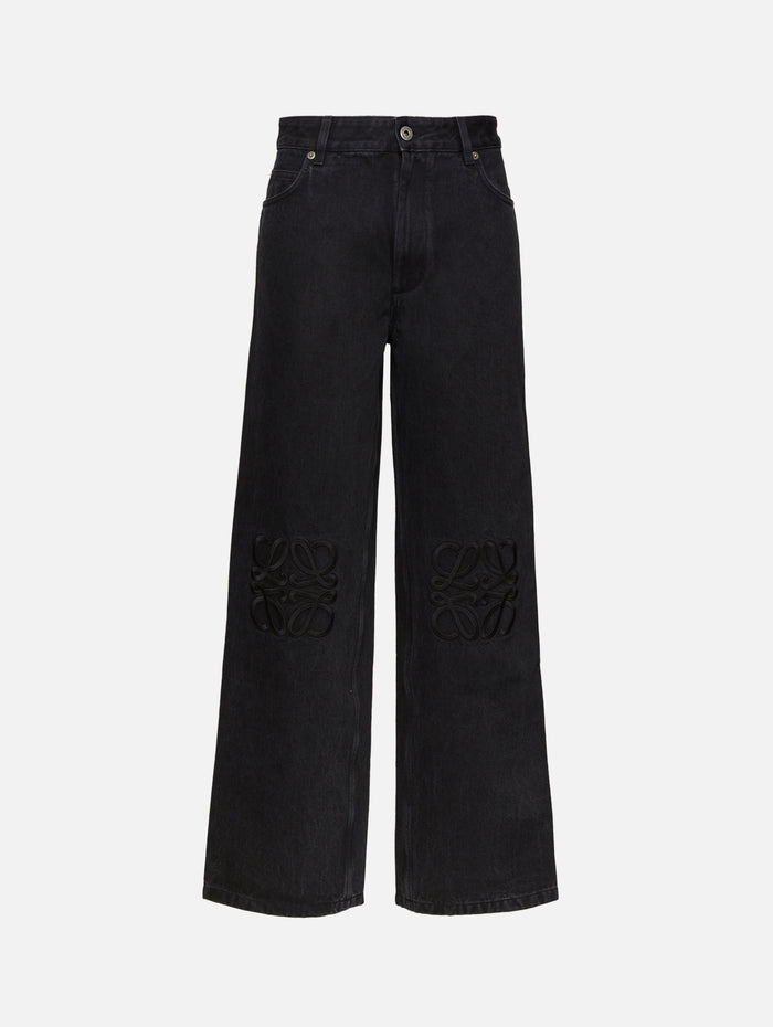 Anagram Baggy Jean,LOEWE,BLACK,Image 1