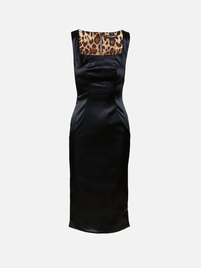 Fitted Dress,DOLCE & GABBANA,ANTRACITE,Image 1