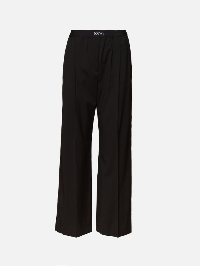 Logo Trouser,LOEWE,BLACK,Image 1