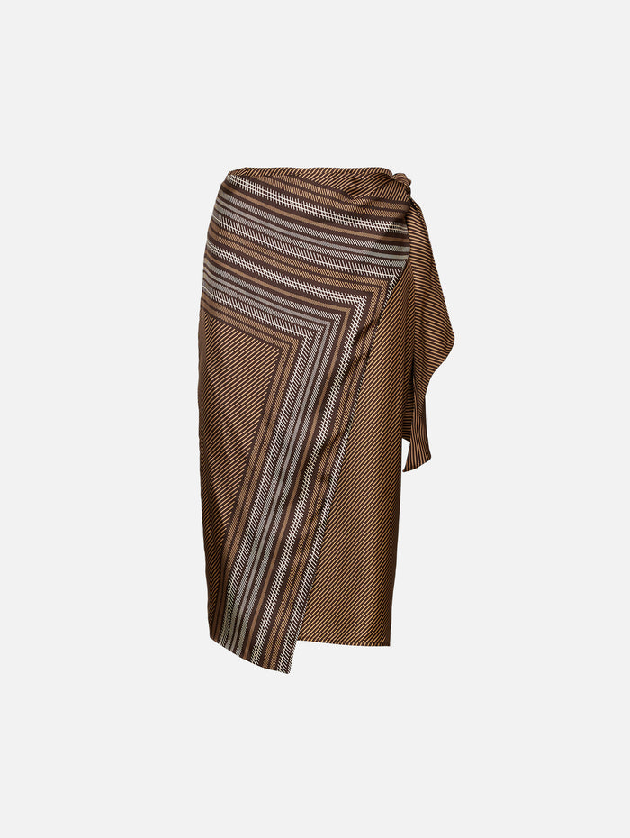 Edro Skirt,MAX MARA,CHOCOLATE,Image 1