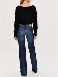 Lavinia V Neck Sweater,SASUPHI,BLACK,Image 3