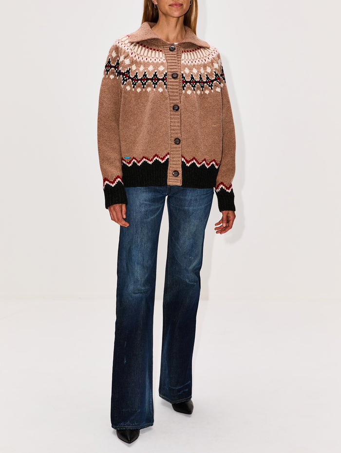 Sweet Winter Jacket,ALANUI,CAMEL/MULTI,Image 1