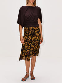 Fluid Jersey Top,CHRISTOPHER ESBER,ESPRESSO,Image 2