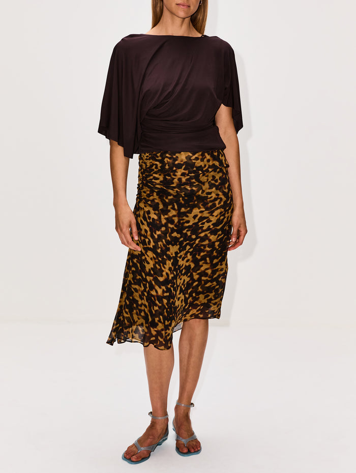 Fluid Jersey Top,CHRISTOPHER ESBER,ESPRESSO,Image 1