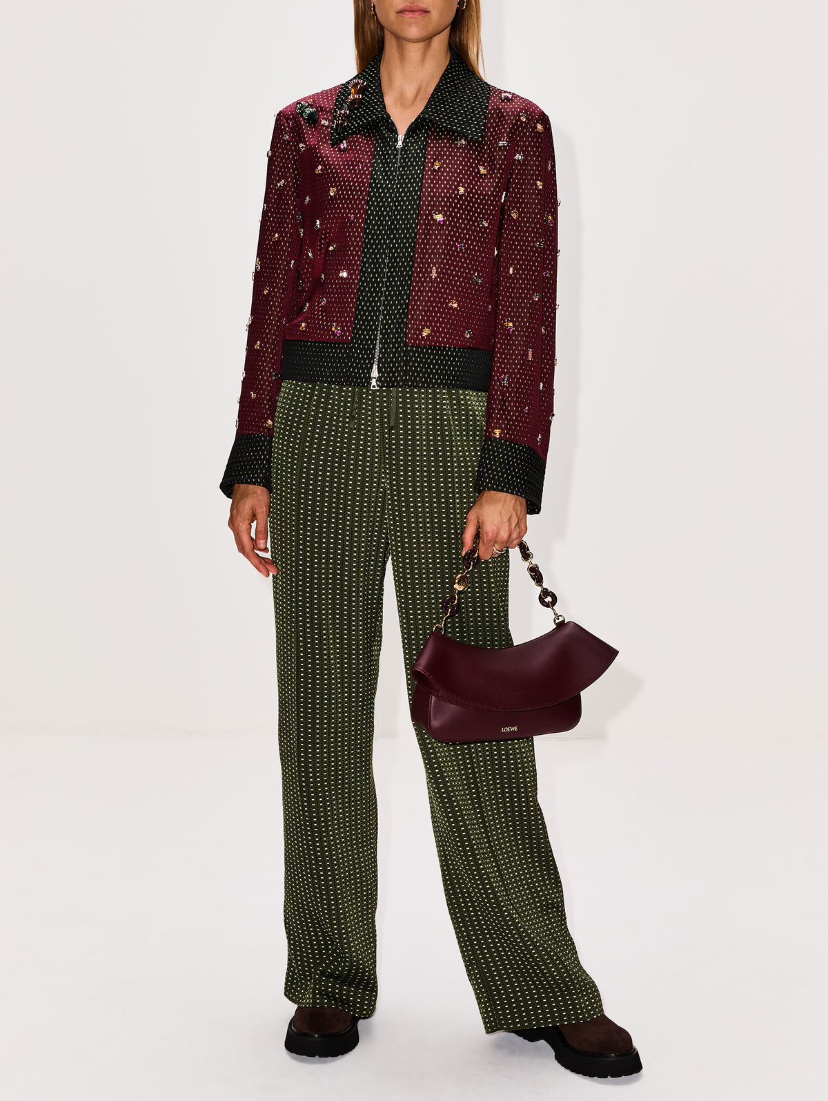 Vurani Jacket,DRIES VAN NOTEN,BURGUNDY,Image 2