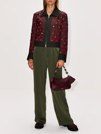 Vurani Jacket,DRIES VAN NOTEN,BURGUNDY,Image 2