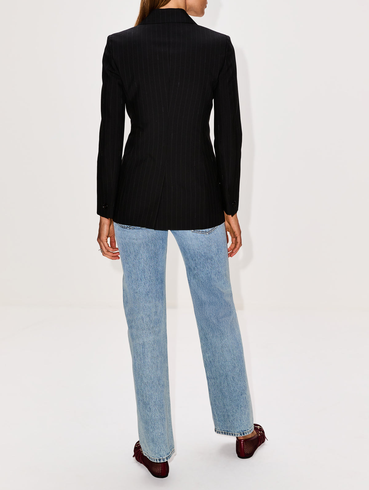 Stripe Jacket,GUCCI,BLACK,Image 3