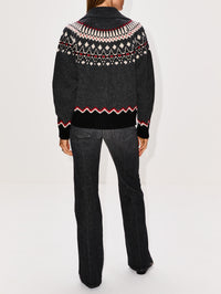 Sweet Winter Jacket,ALANUI,BLACK GREY/MULTI,Image 3