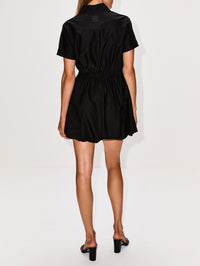 Short Sleeve Dress,LOEWE,BLACK,Image 4