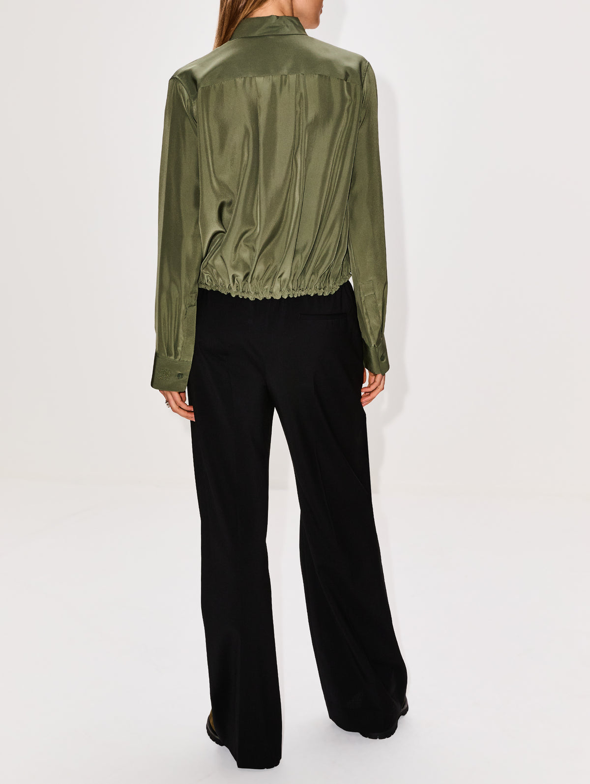 Balloon Shirt,LOEWE,KHAKI GREEN,Image 3