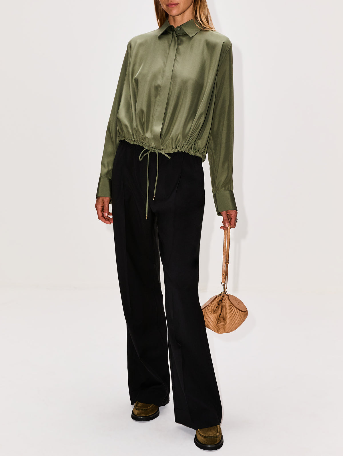 Logo Trouser,LOEWE,BLACK,Image 2