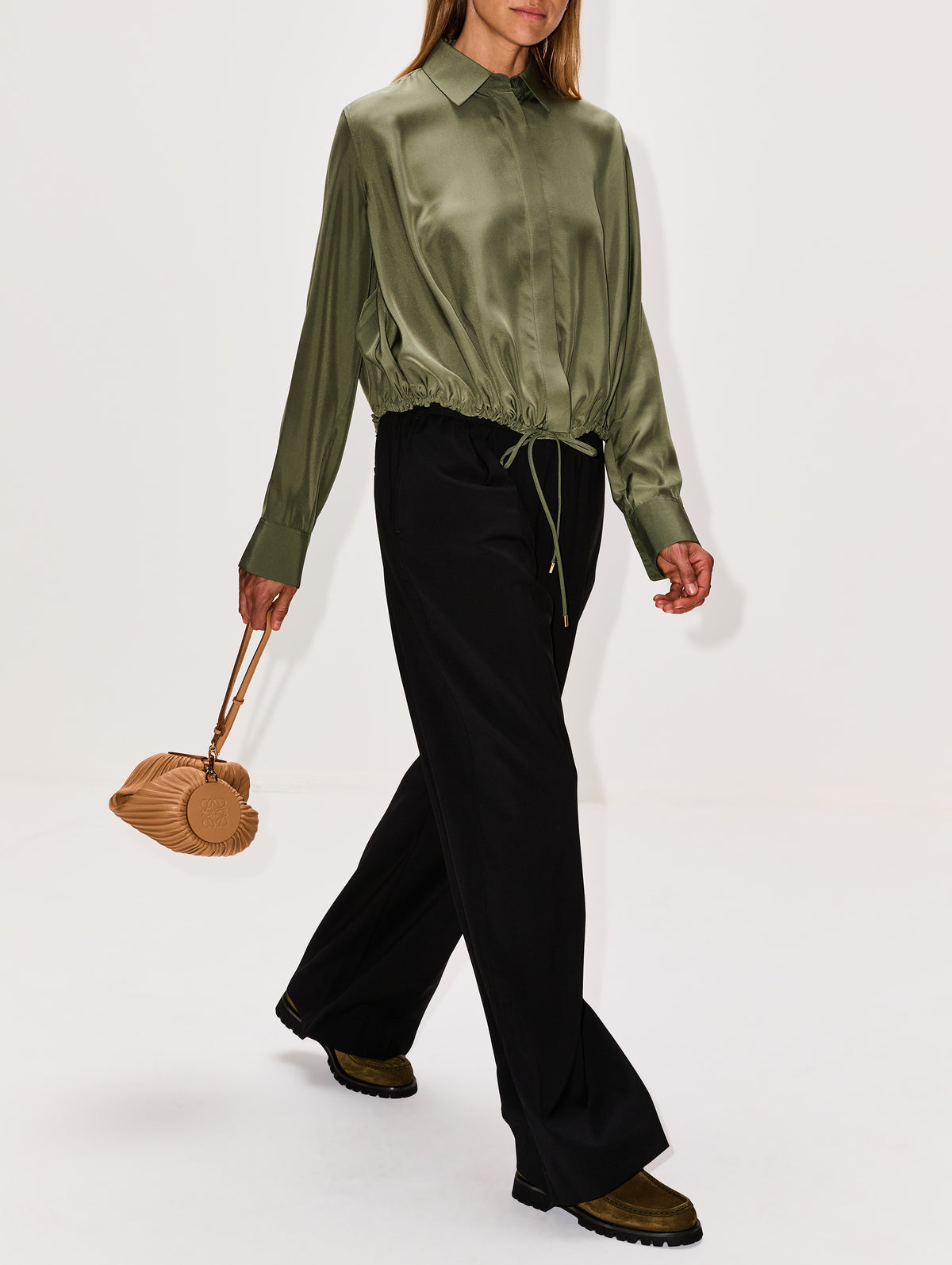 Logo Trouser,LOEWE,BLACK,Image 3