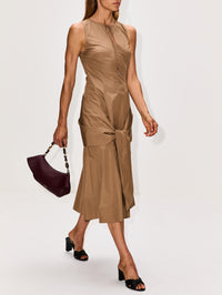Wrap Dress,LOEWE,BEIGE,Image 3