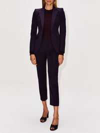 Fitted Suit Jacket,ALEXANDER MCQUEEN,VIOLET,Image 2