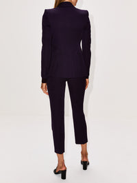 Fitted Suit Jacket,ALEXANDER MCQUEEN,VIOLET,Image 3