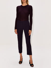 Cigarette Trouser,ALEXANDER MCQUEEN,VIOLET,Image 2