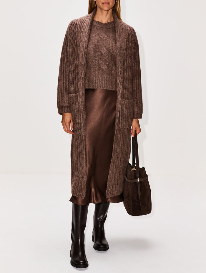 Eden Shawl Collar Duster,SABLYN,SWISS BROWN,Image 1