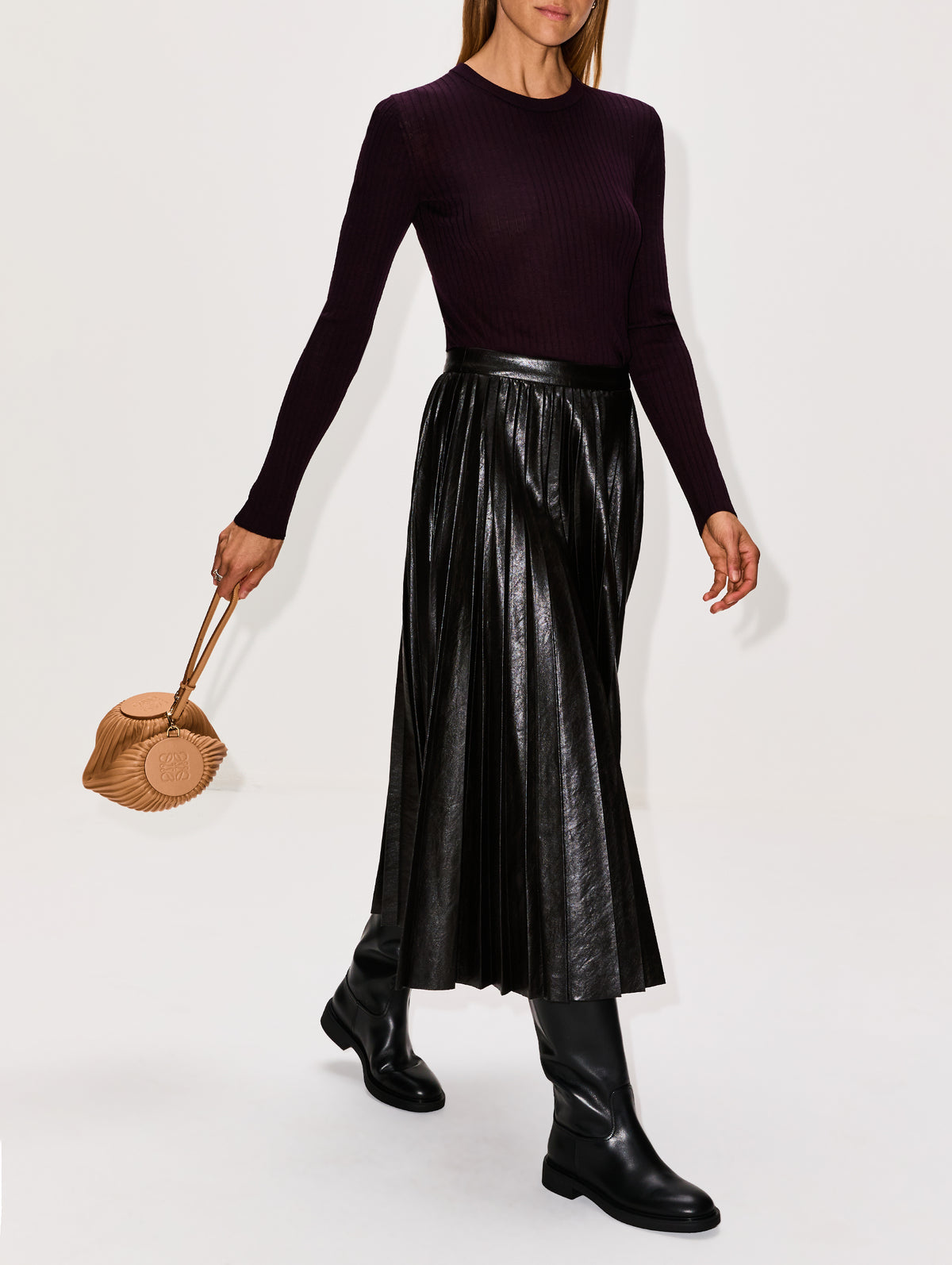 Etta Skirt,A.L.C.,DEEPEST BROWN,Image 3