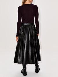 Etta Skirt,A.L.C.,DEEPEST BROWN,Image 4