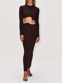 Maparadita Long Sleeve Top,CHRISTOPHER ESBER,ESPRESSO,Image 2