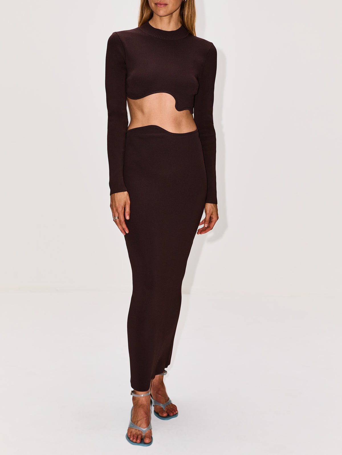 Maparadita Midi Skirt,CHRISTOPHER ESBER,ESPRESSO,Image 2