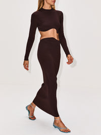 Maparadita Midi Skirt,CHRISTOPHER ESBER,ESPRESSO,Image 3