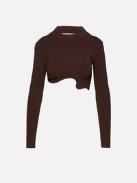 Maparadita Long Sleeve Top,CHRISTOPHER ESBER,ESPRESSO,Image 1