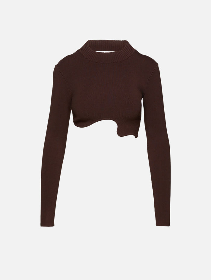 Maparadita Long Sleeve Top,CHRISTOPHER ESBER,ESPRESSO,Image 1