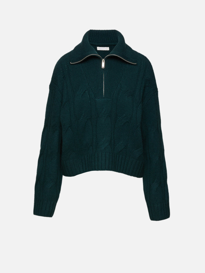 Esme Half Zip Cable Sweater,SABLYN,SACRAMENTO,Image 1