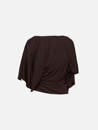 Fluid Jersey Top,CHRISTOPHER ESBER,ESPRESSO,Image 1