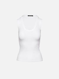 Cori Scoop Tank,ELYSEWALKER LABEL,WHITE,Image 1