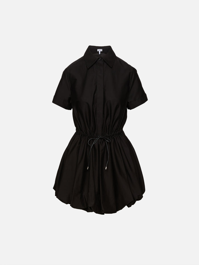 Short Sleeve Dress,LOEWE,BLACK,Image 1