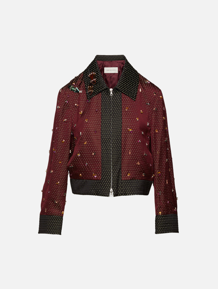 Vurani Jacket,DRIES VAN NOTEN,BURGUNDY,Image 1