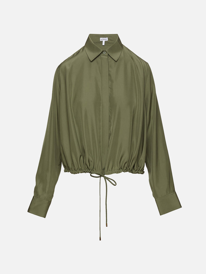 Balloon Shirt,LOEWE,KHAKI GREEN,Image 1