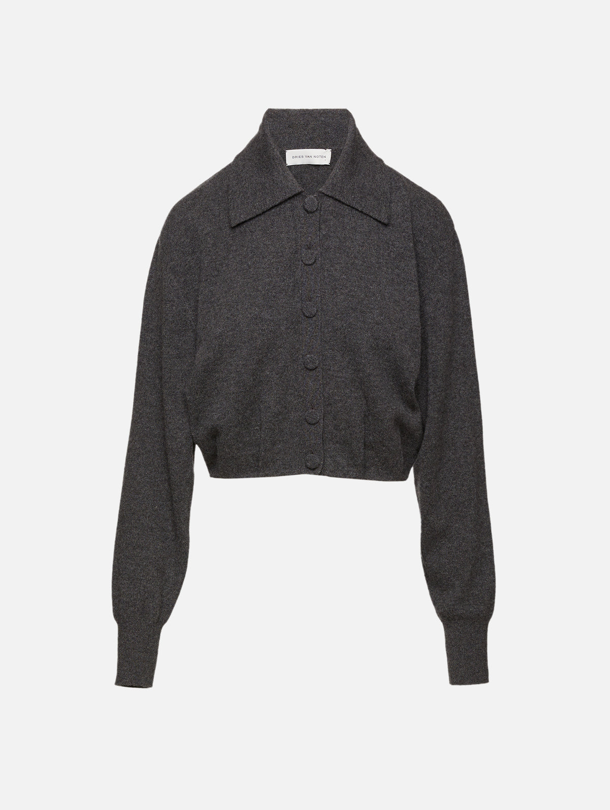 Tigre Cardigan,DRIES VAN NOTEN,DARK GREY,Image 1