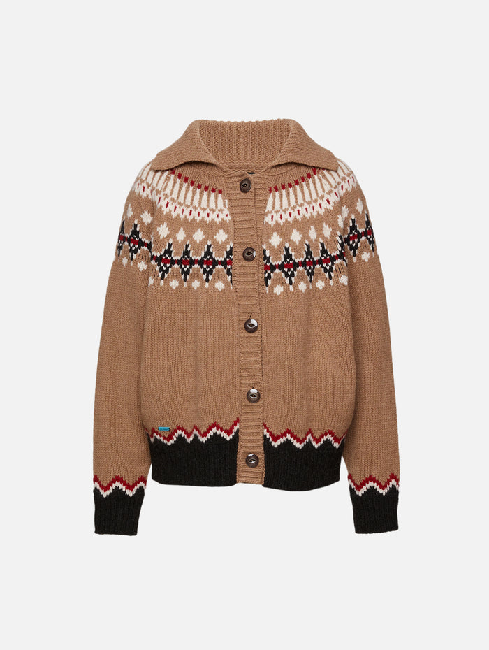 Sweet Winter Jacket,ALANUI,CAMEL/MULTI,Image 1