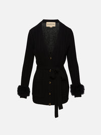 Solid Cardigan,VALENTINO GARAVANI,NERO,Image 1