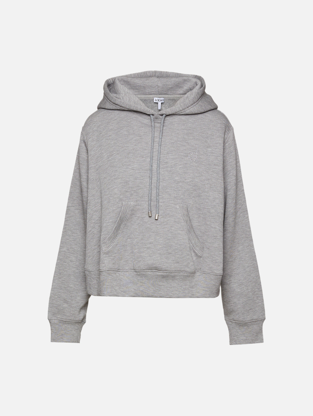 Trapeze Hoodie,LOEWE,GREY MELANGE,Image 1