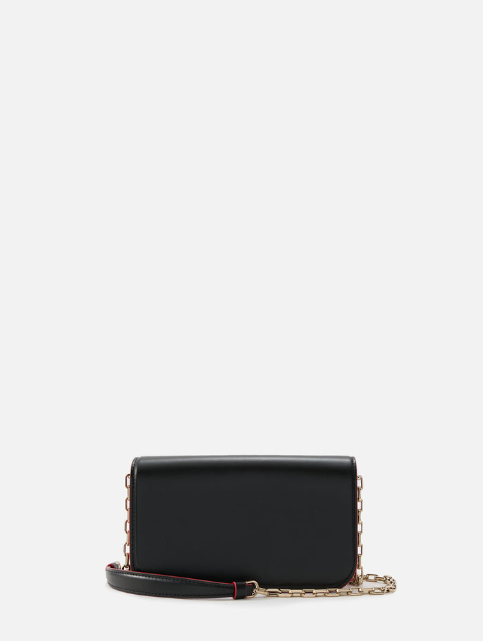 Small Paloma Clutch,CHRISTIAN LOUBOUTIN,BLACK/GUNMETAL,Image 1