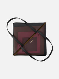 Puzzle Tote,LOEWE,BLACK/BURGUNDY,Image 4