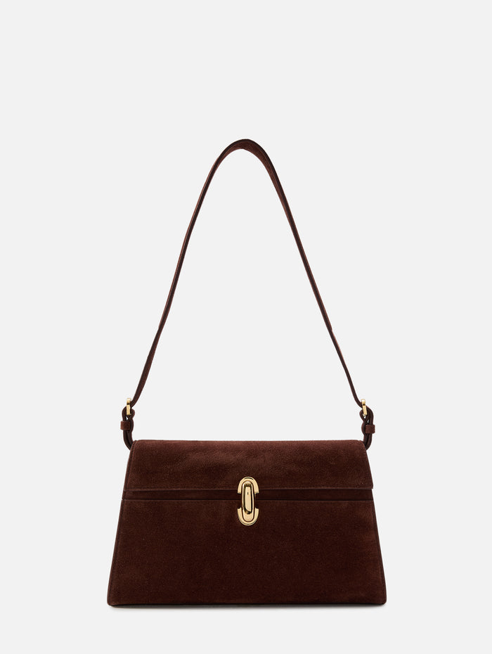 Symmetry Shoulder Bag,SAVETTE,ESPRESSO,Image 1