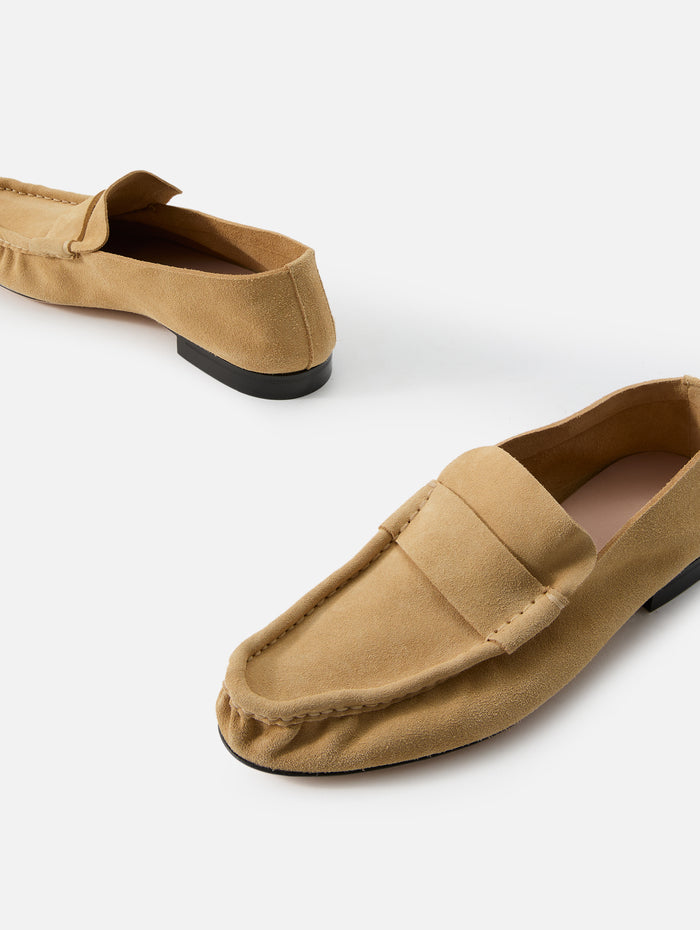 Soft Mocassin,THE ROW,YELLOW LINEN,Image 1