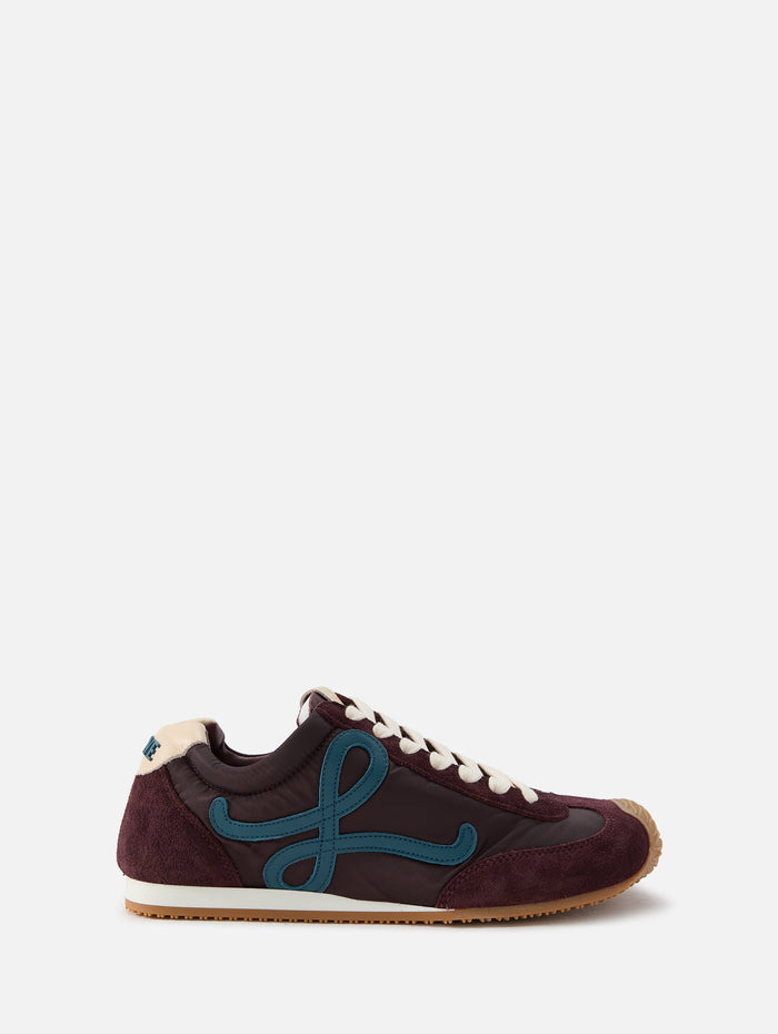 Ballet Runner 2.0 Sneaker,LOEWE,BURGUNDY/DUCK BLUE/DOUGH,Image 1