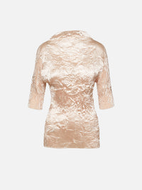 Dahlia Pleated Top,FFORME,CREAM,Image 1